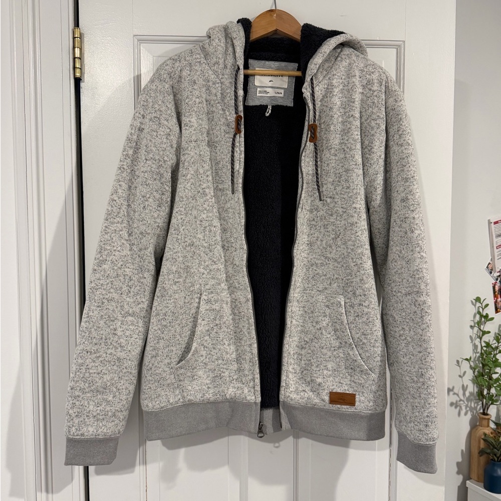 Quiksilver Sherpa/fleece lined zip up